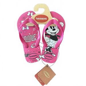 Disney Minnie Mouse Pink Havaianas Flip Flops 13C/1Y NWT